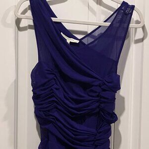 NWT: BCBGMAXAZRIA RUNWAY LIMITED EDITION PURPLE DRESS, SZ: M
